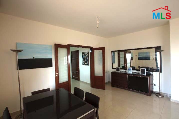 3-Bedroom Apartment with Terrace & Garden For Sale in Bsalim