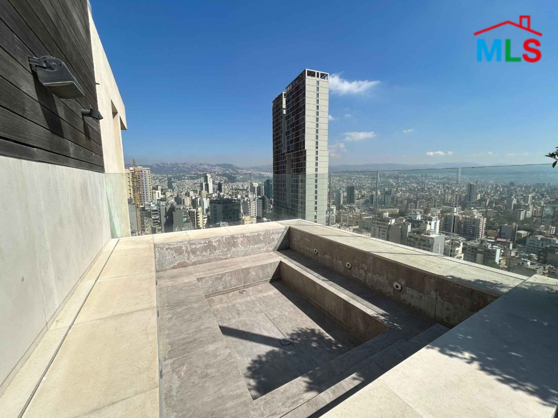 Penthouse with Terraces and Mountain City View For Sale in Achrafieh, Rizk