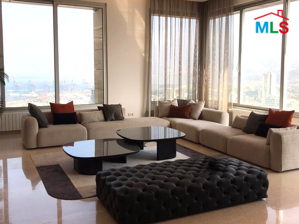 Amazing Apartment with Sea & City View For Sale in Achrafieh, Sursock