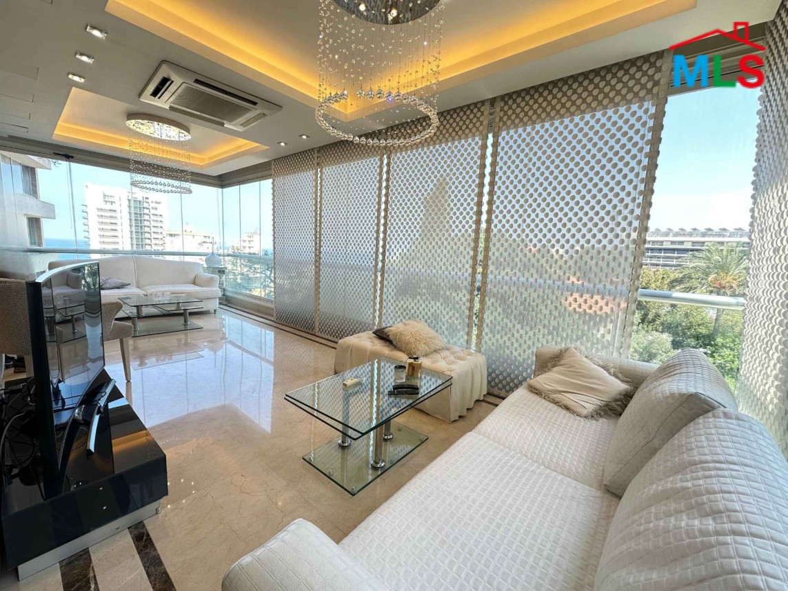 Elegant & Furnished Apartment with Sea View For Sale in Bliss, Ain El Mreisseh