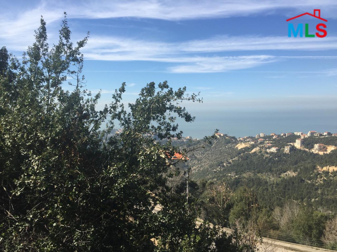 Land For Sale In Kfour On The Main Road With Seaview
