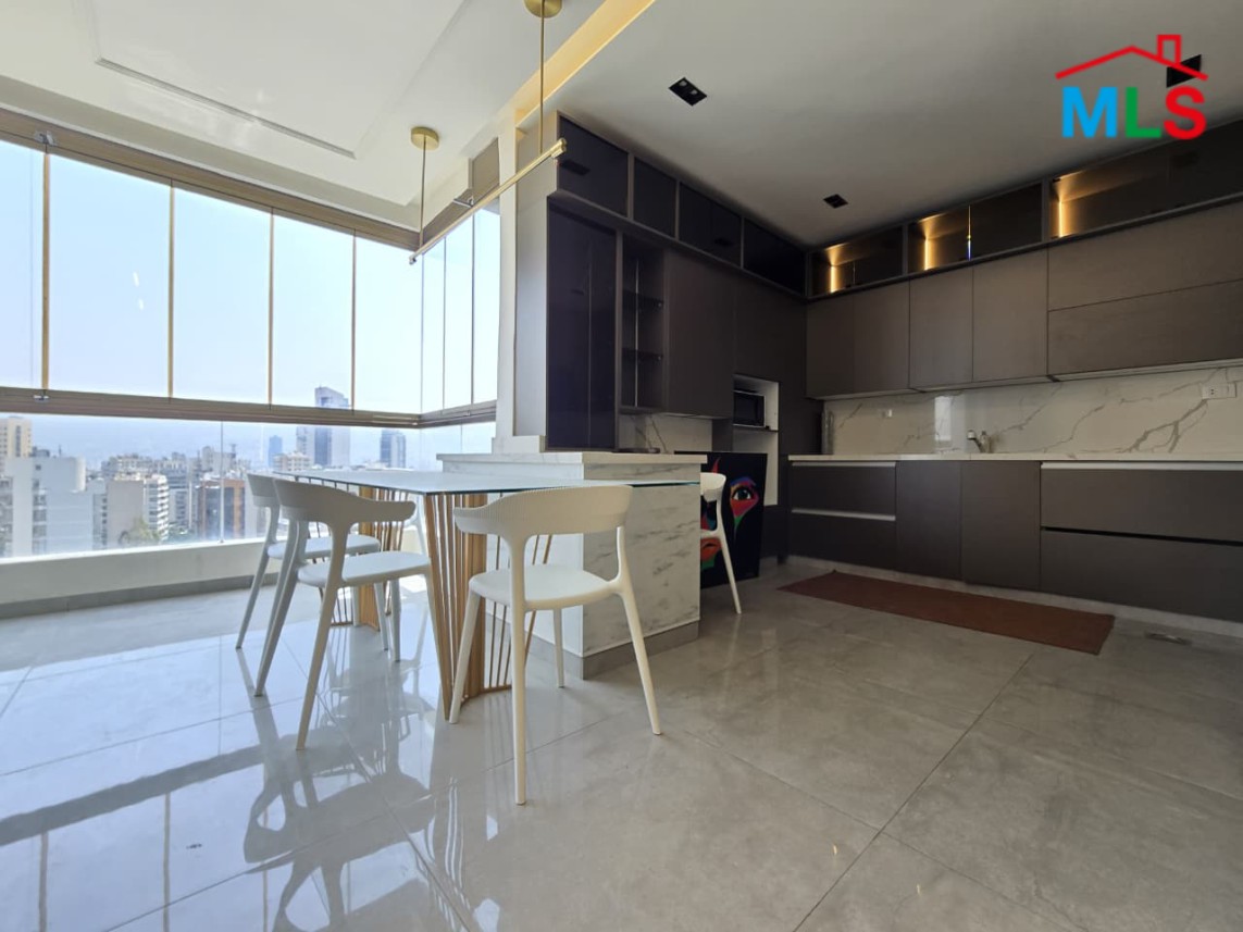Furnished Apartment with Terrace For Sale in Achrafieh, Hotel Dieu