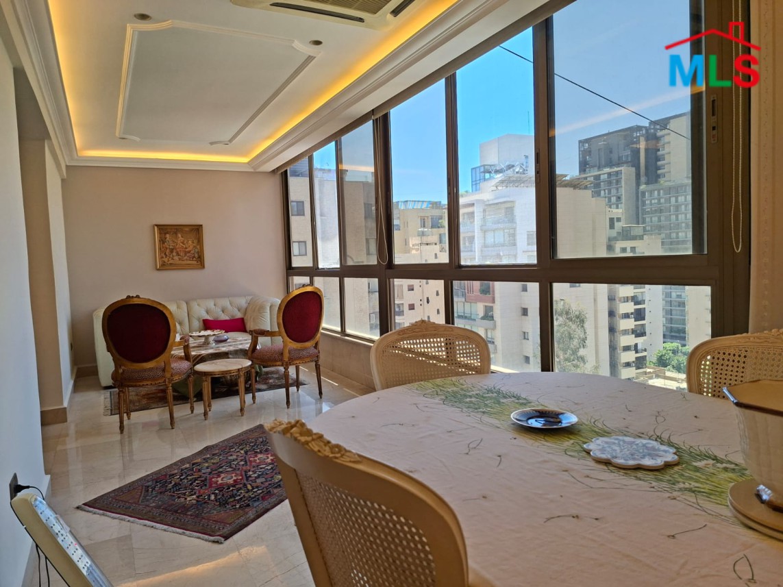 Bright 2-Bedroom Apartment with Open View For Sale in Verdun, Ras Beirut
