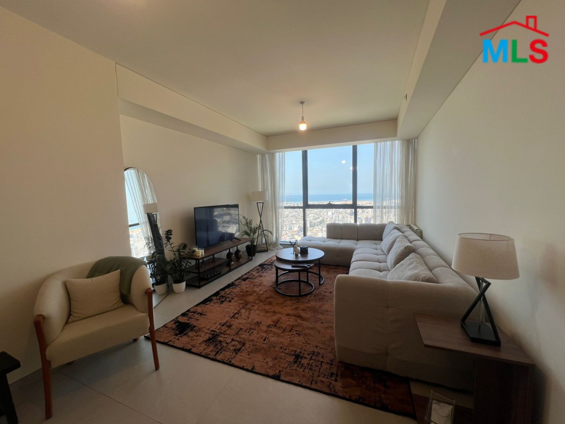 Apartment With Panoramic View For Sale in A Well Known Tower in Dekweneh