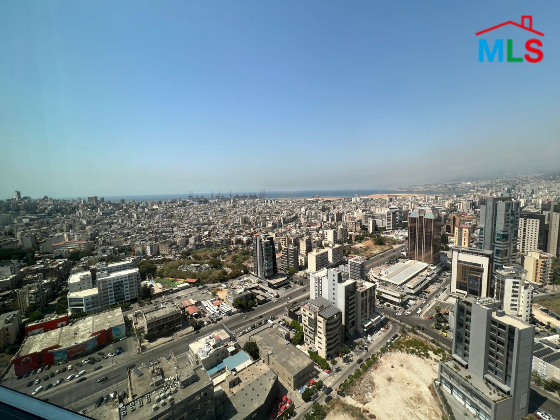 Apartment With Panoramic View For Sale in A Well Known Tower in Dekweneh