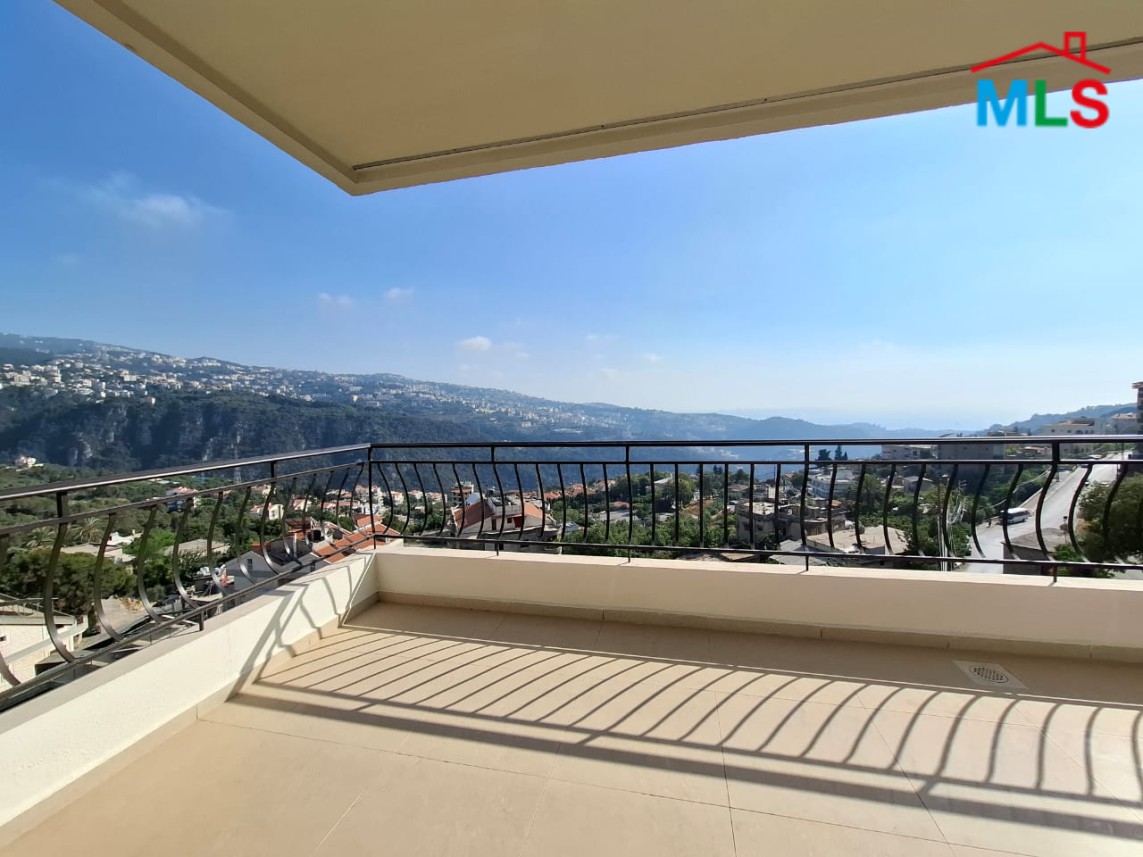 Spacious Duplex with Mountain & Sea view For Sale in Jeita