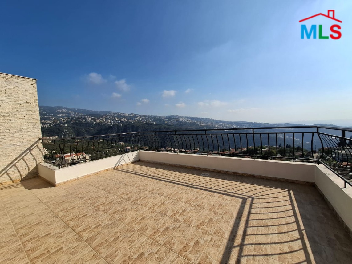 Spacious Duplex with Mountain & Sea view For Sale in Jeita