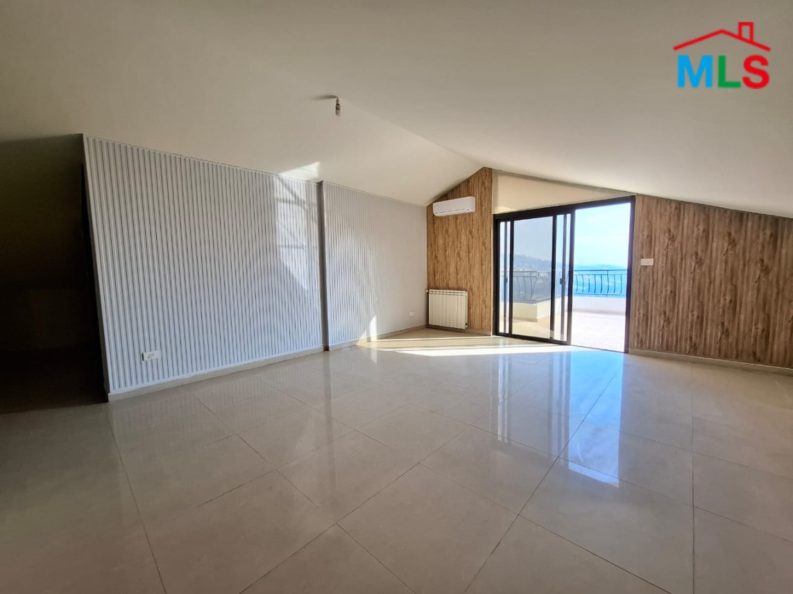 Spacious Duplex with Mountain & Sea view For Sale in Jeita