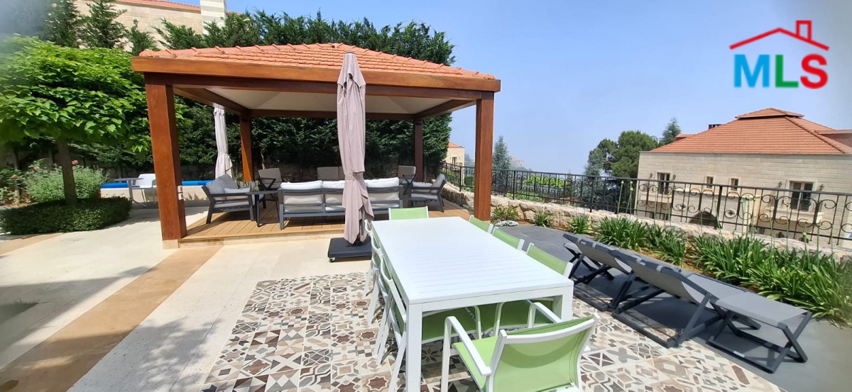 Fully Furnished Decorated Villa For Sale in Gated Community Bikfaya