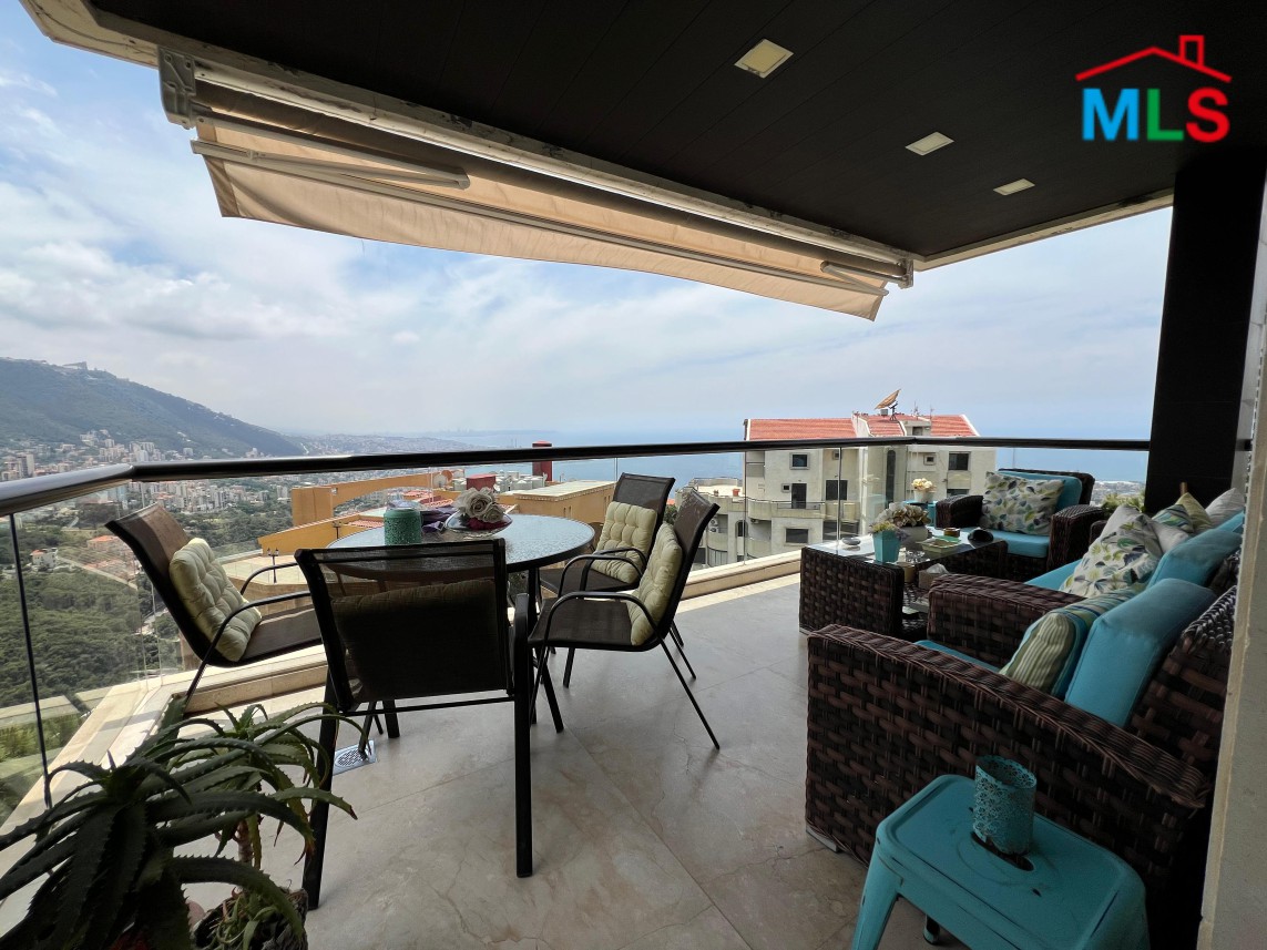 Spacious Apartment with Sea View For Sale in Kfarhbeib