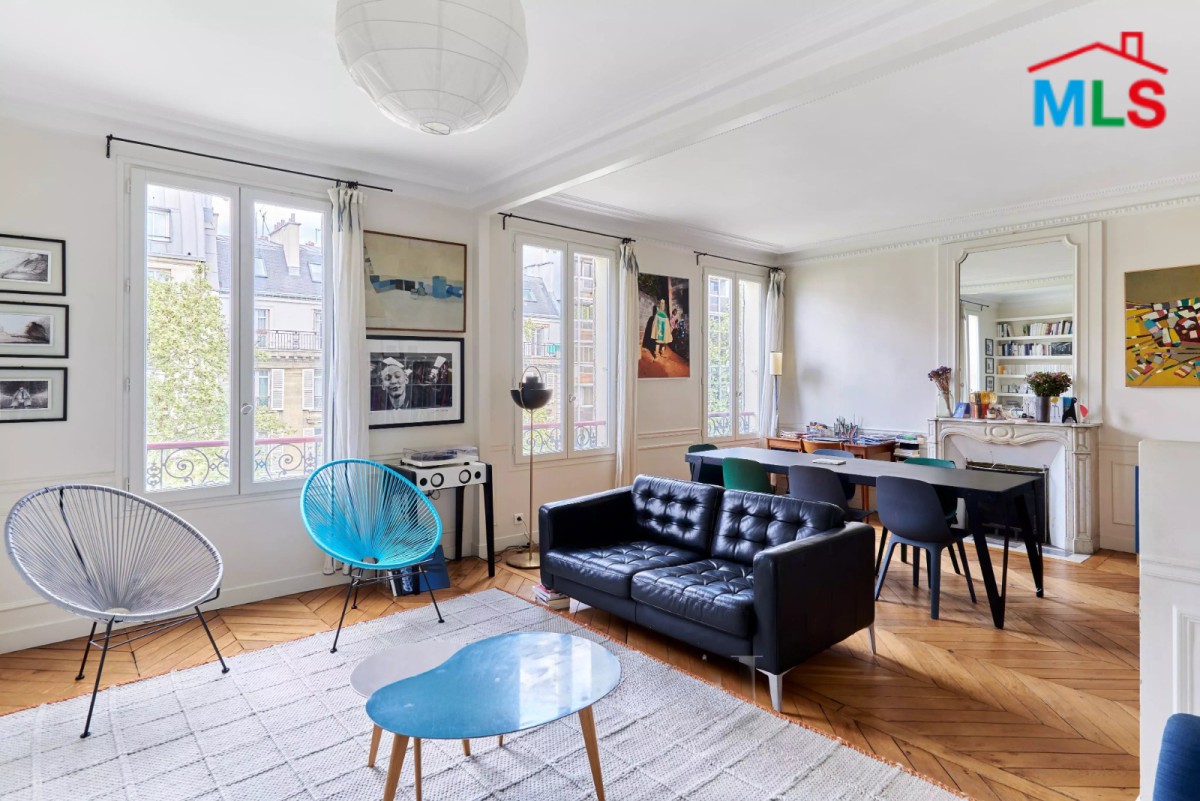 BRIGHT APARTMENT FOR SALE l Ave. VILLIERS l PARIS 17ème l FRANCE - 106m2
