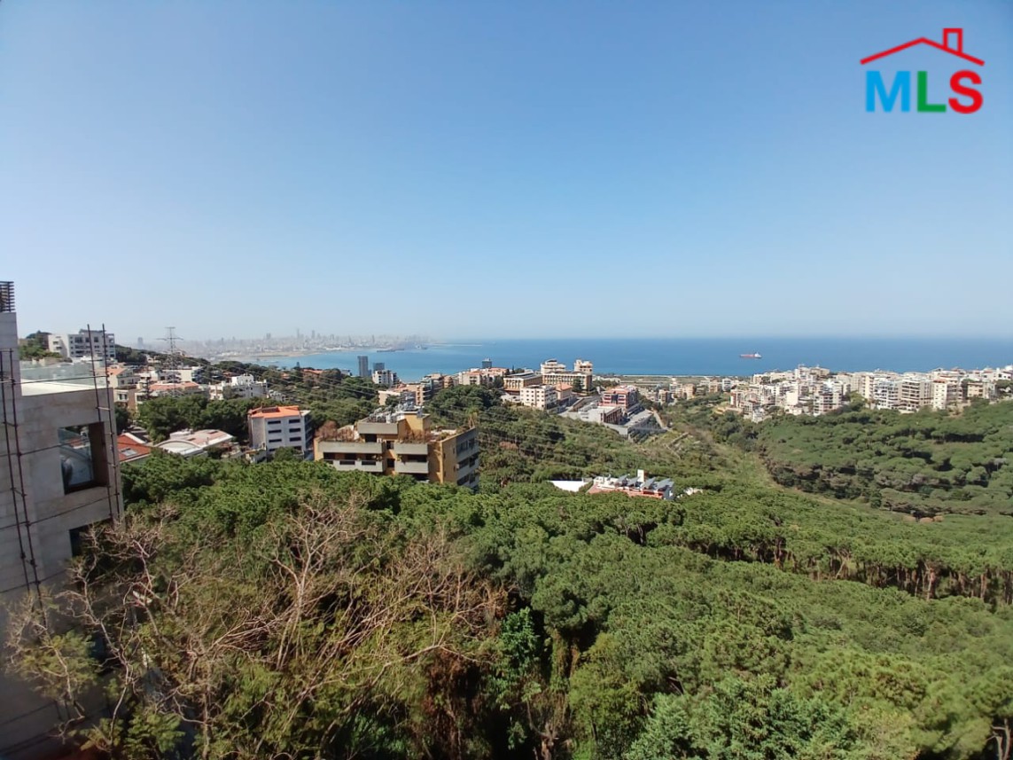 Spacious Apartment With Open Seaview For Sale in Rabieh