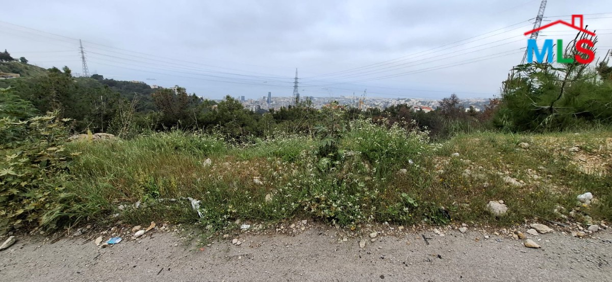 Spacious Land With Seaview For Sale in Bsalim