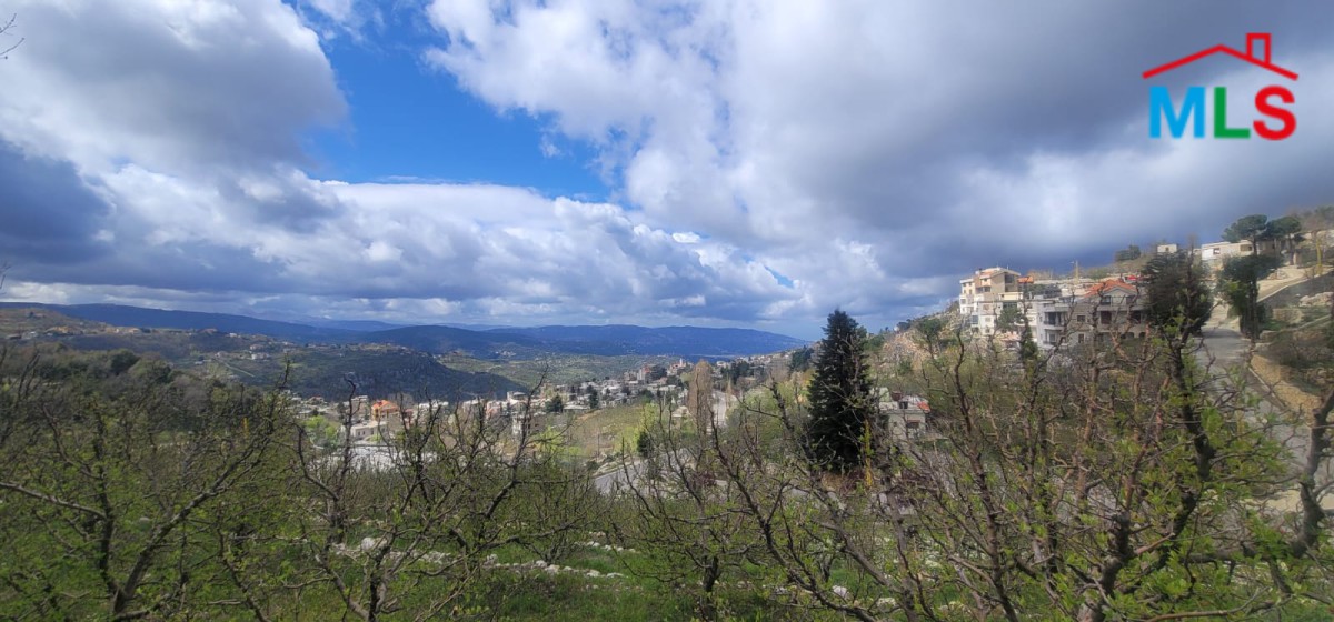 Land With A Beautiful View For Sale in Kfarzebian