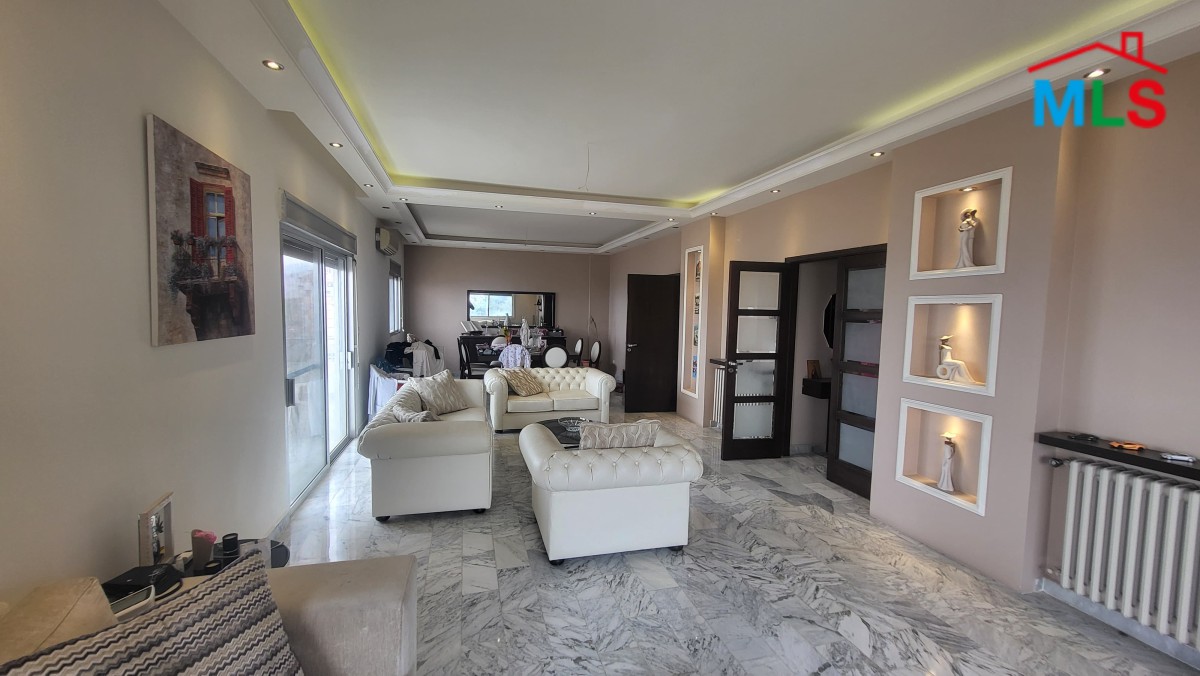 Decorated Apartment With Panoramic Seaview For Sale in Haret Sakher