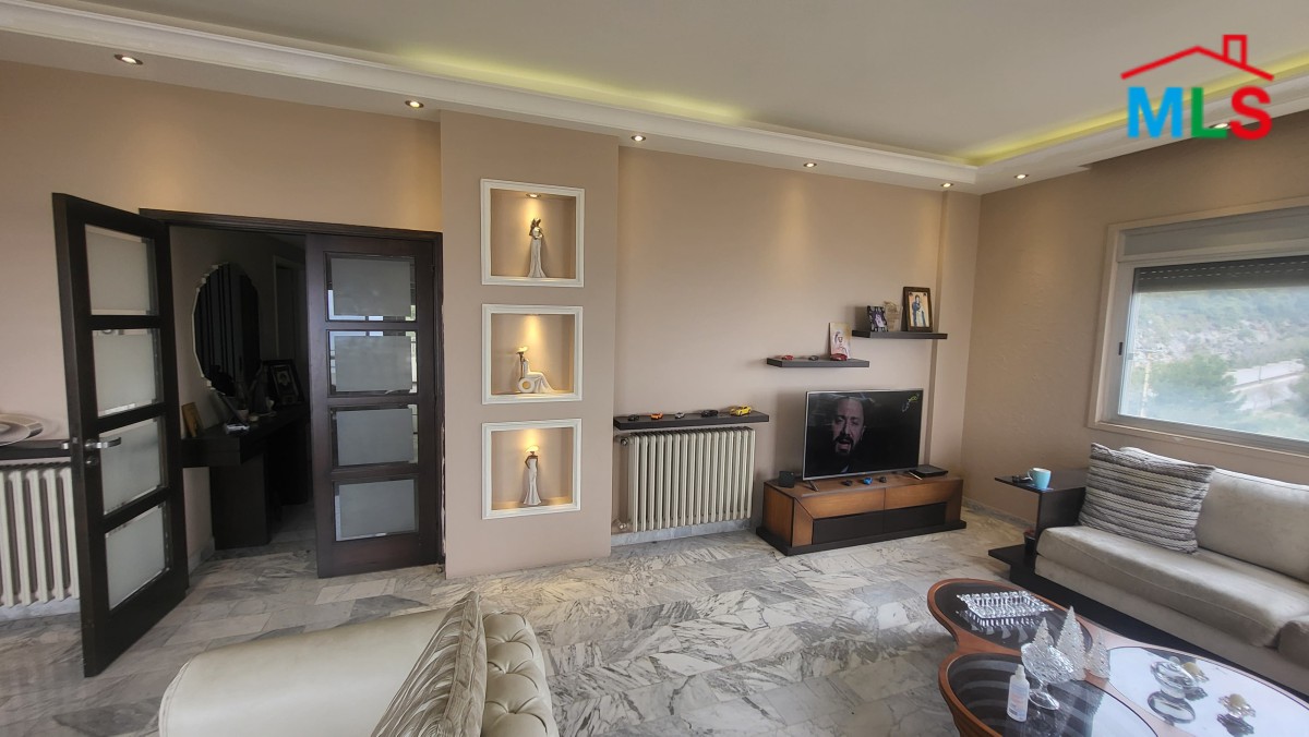 Decorated Apartment With Panoramic Seaview For Sale in Haret Sakher