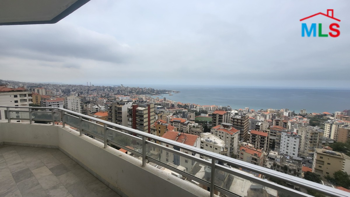 Decorated Apartment With Panoramic Seaview For Sale in Haret Sakher