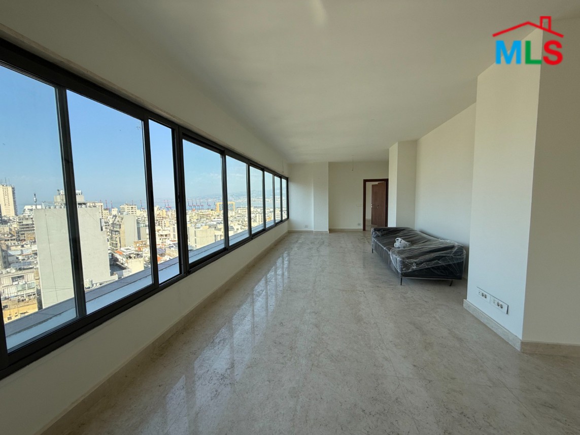 Modern Penthouse with Roof Terrace & Amazing Sea View For Sale in Achrafieh