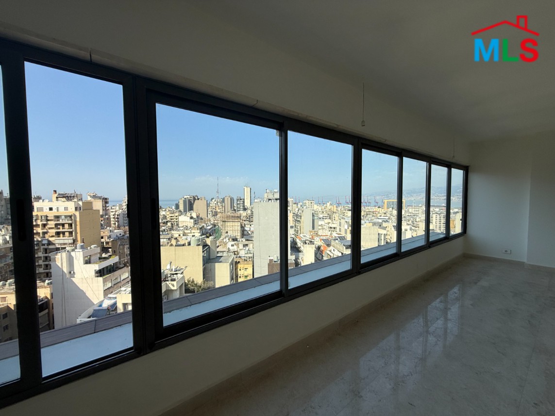 Modern Penthouse with Roof Terrace & Amazing Sea View For Sale in Achrafieh