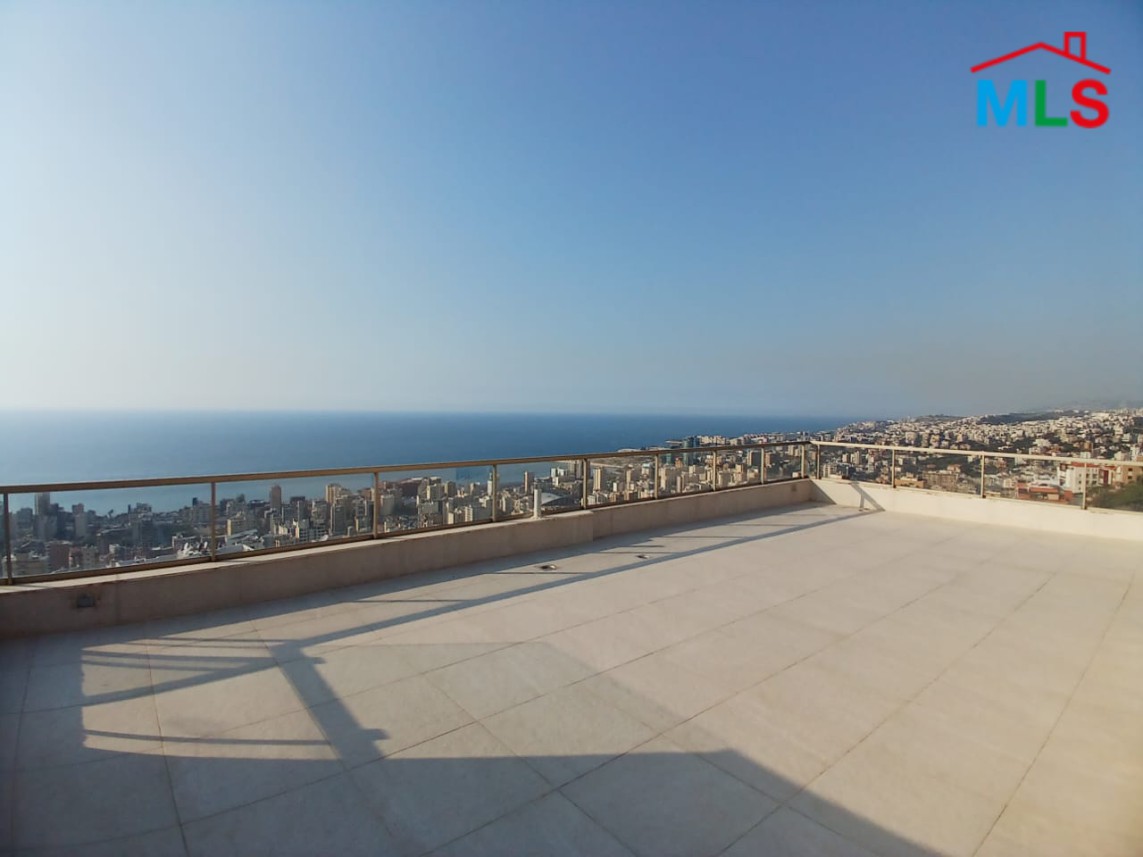 Brand New Duplex For Sale With Terrace & Seaview in Jal El Dib