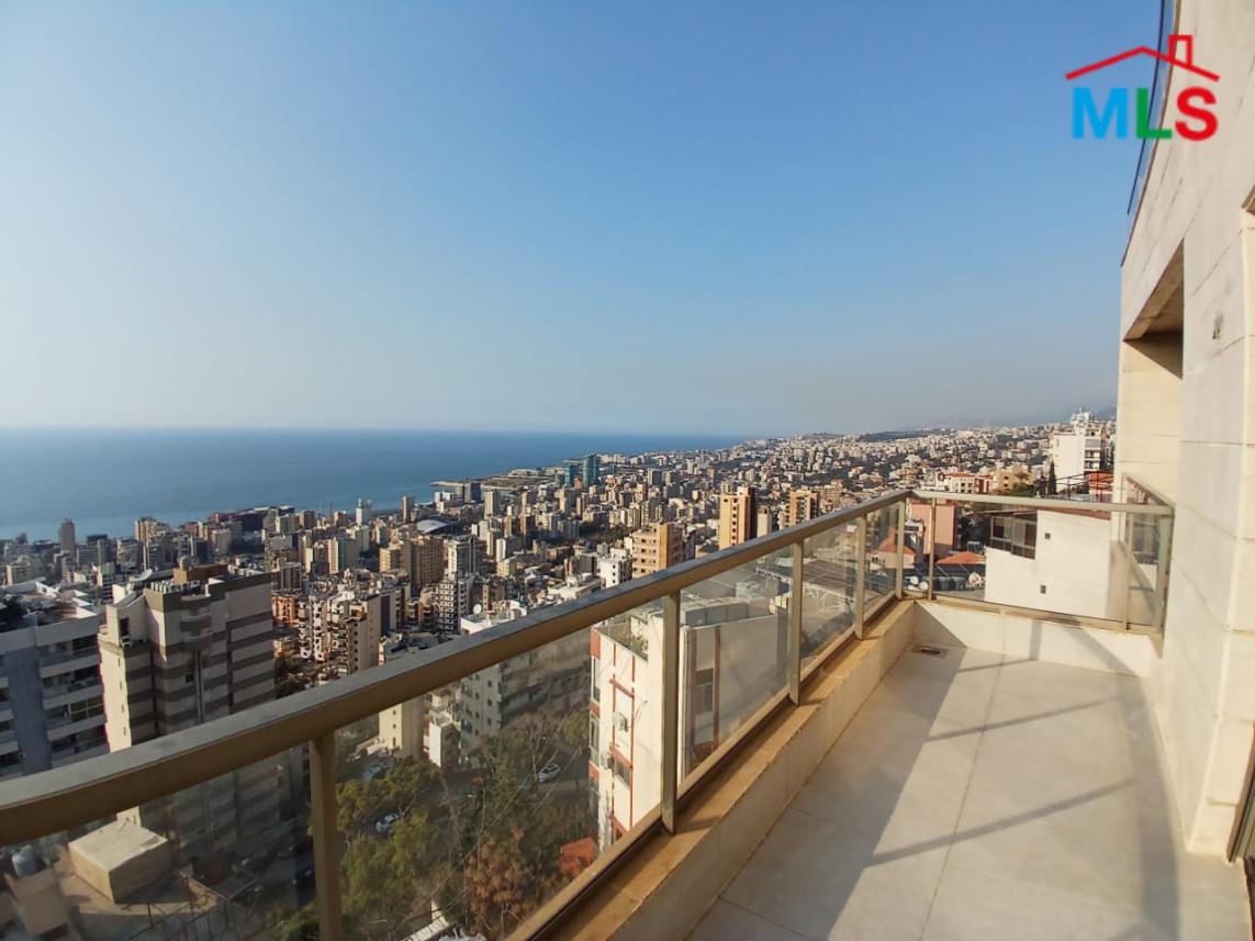 Brand New Duplex For Sale With Terrace & Seaview in Jal El Dib