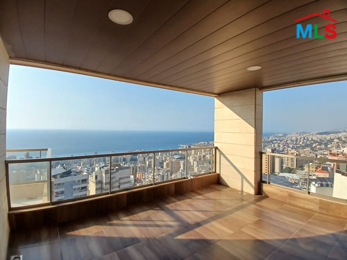 Brand New Duplex For Sale With Terrace & Seaview in Jal El Dib