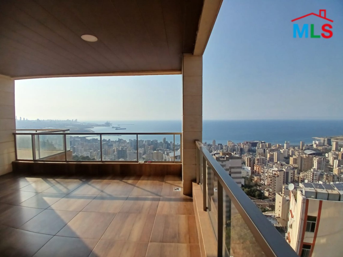 Brand New Duplex For Sale With Terrace & Seaview in Jal El Dib