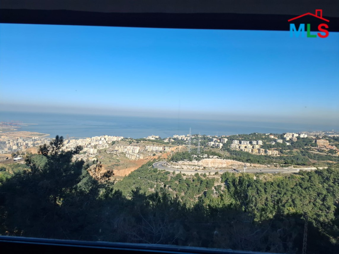 Furnished Apartment with Amazing Sea & Mountain View For Sale in Roumieh, Metn