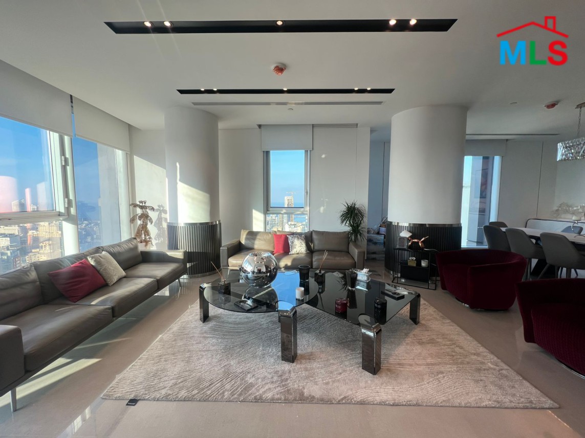 3-Bedroom Unfurnished Apartment with City View For Sale in Achrafieh, Sodeco