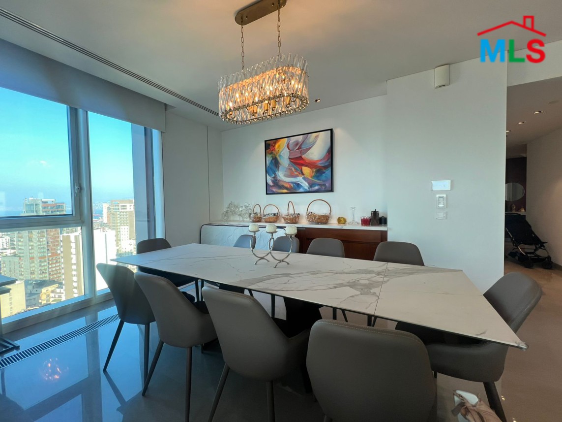 3-Bedroom Unfurnished Apartment with City View For Sale in Achrafieh, Sodeco