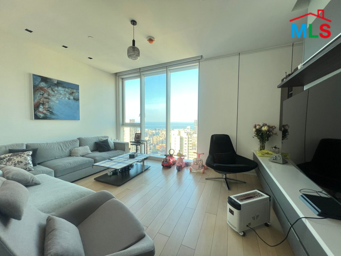3-Bedroom Unfurnished Apartment with City View For Sale in Achrafieh, Sodeco