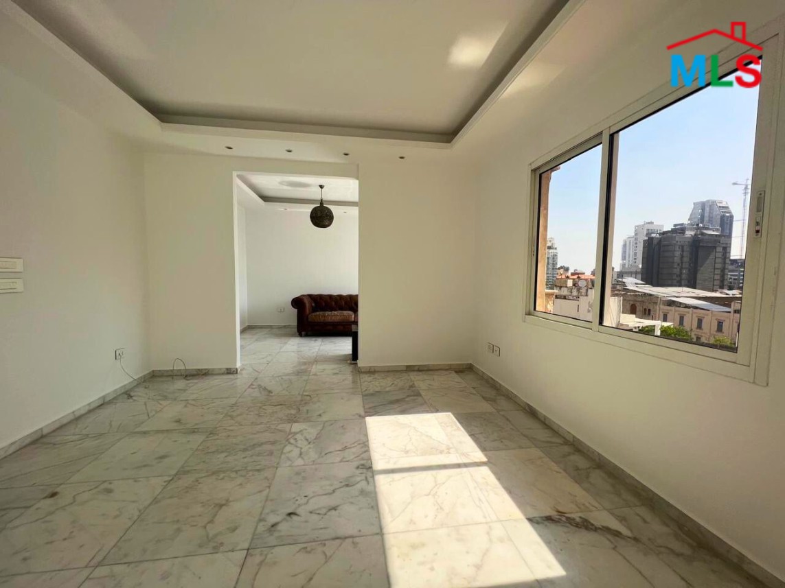 Bright & Sunny Apartment with City View For Sale in Achrafieh, Close to Monot