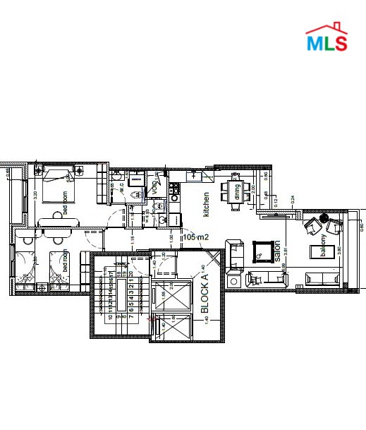 Apartment For Sale in an Under Construction Project in Achrafieh, Lycée