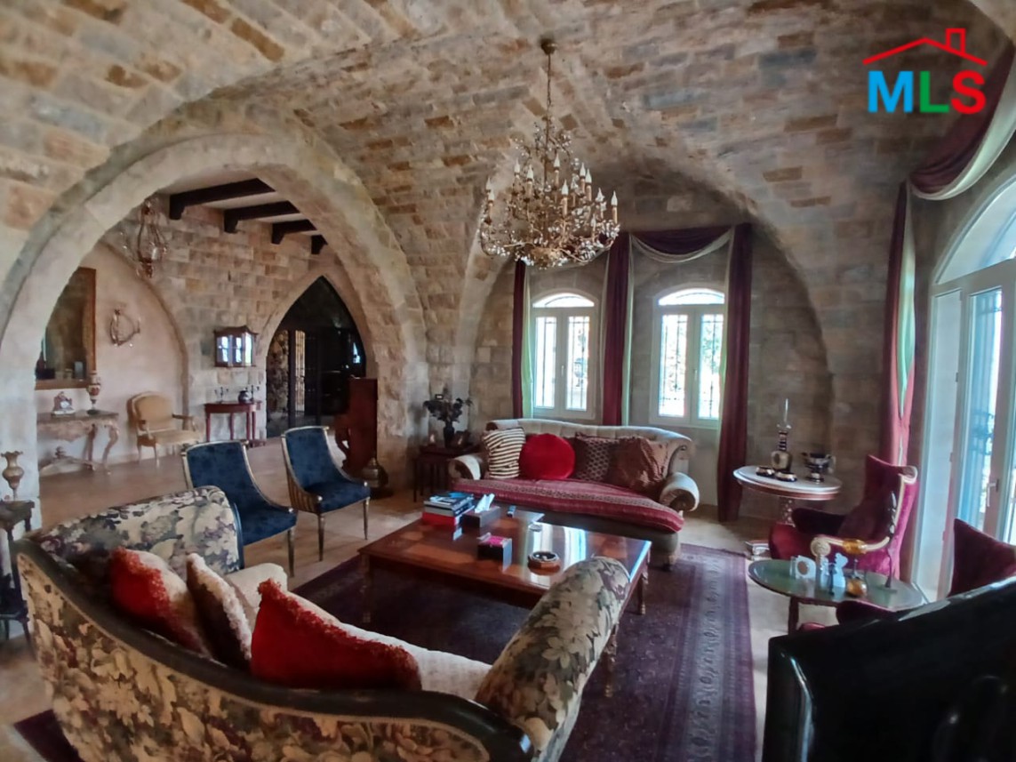 Fully Furnished Traditional Lebanese House With View For Sale In Beit Chabeb