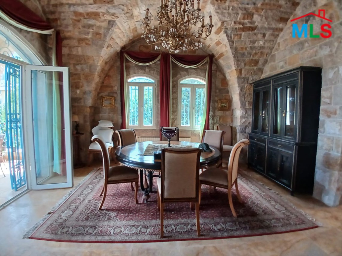 Fully Furnished Traditional Lebanese House With View For Sale In Beit Chabeb