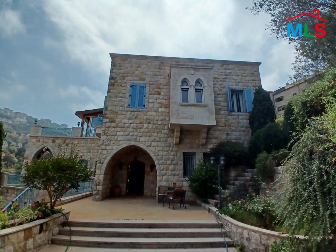 Fully Furnished Traditional Lebanese House With View For Sale In Beit Chabeb