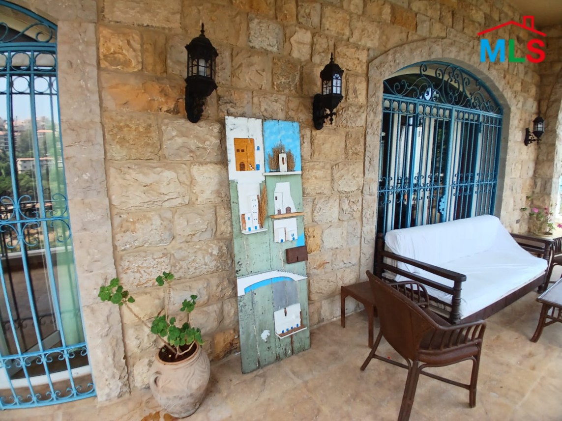 Fully Furnished Traditional Lebanese House With View For Sale In Beit Chabeb