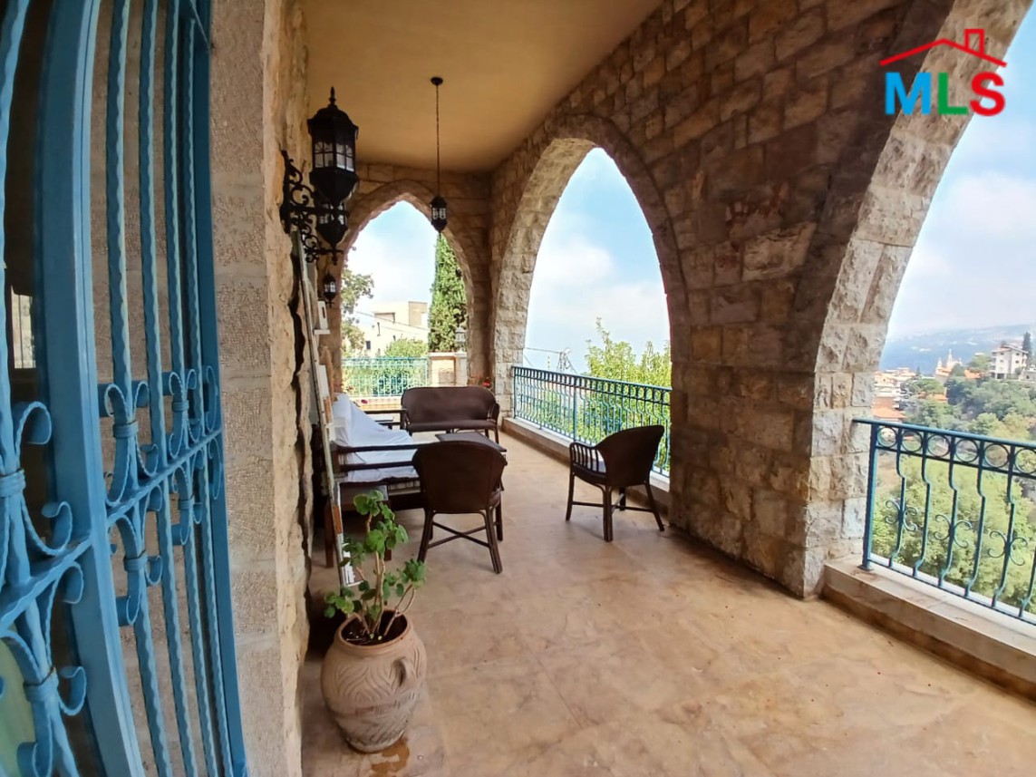 Fully Furnished Traditional Lebanese House With View For Sale In Beit Chabeb