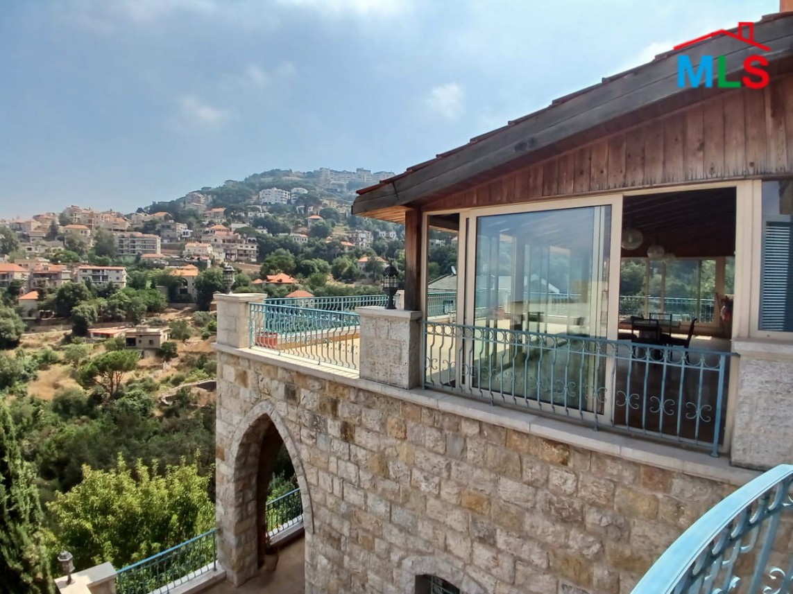 Fully Furnished Traditional Lebanese House With View For Sale In Beit Chabeb