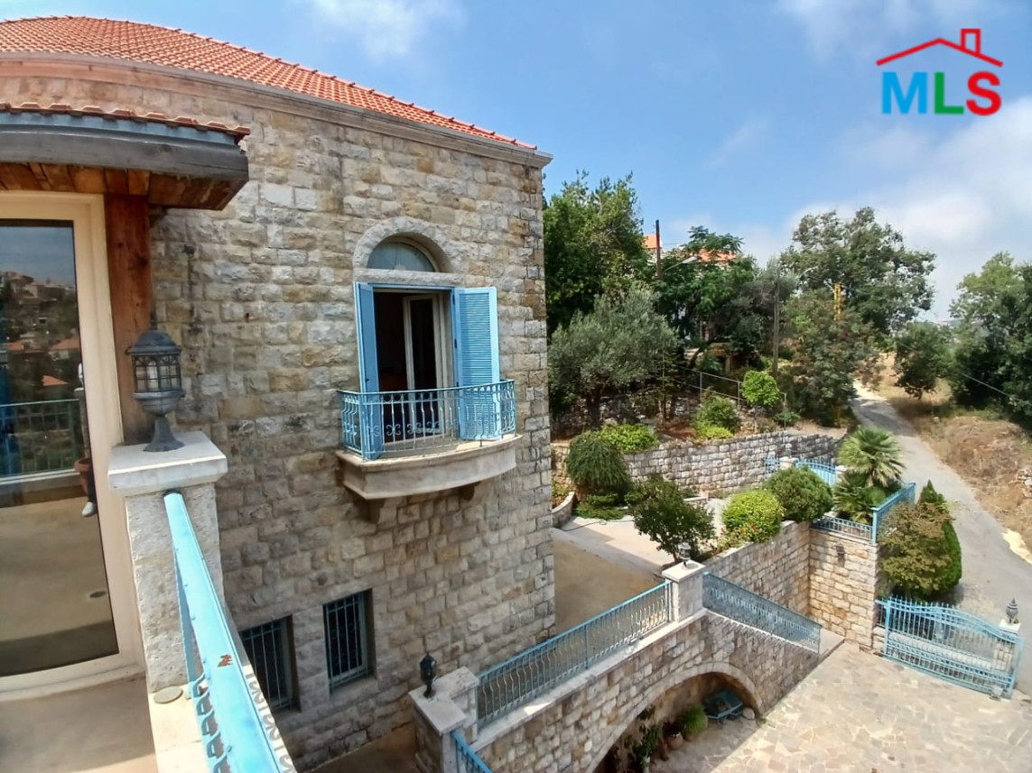 Fully Furnished Traditional Lebanese House With View For Sale In Beit Chabeb