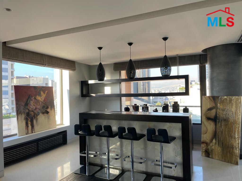 Furnished Apartment with Sea & City View For Sale In Achrafieh, Carré D'or