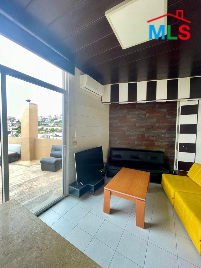 Furnished Studio Chalet With Terrace For Sale In Halat