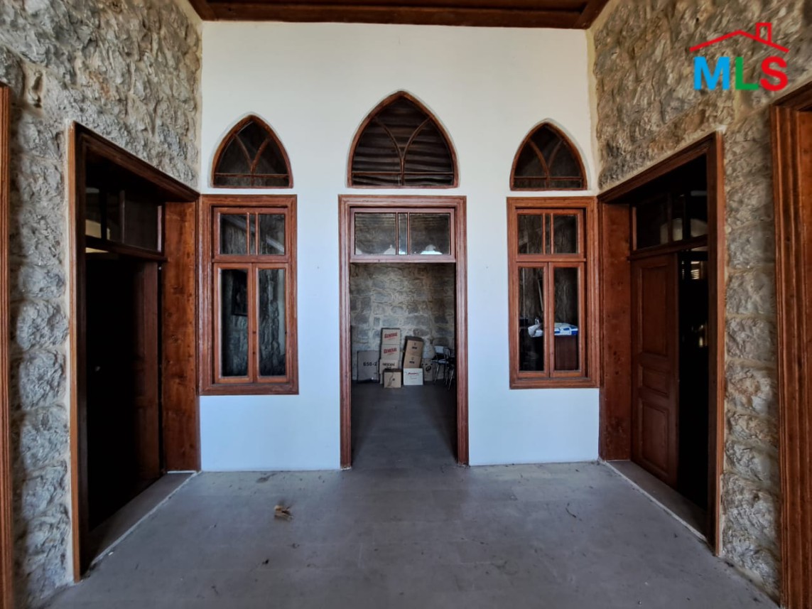 An Old Traditional House With Land & Partial View for Sale In Bikfaya