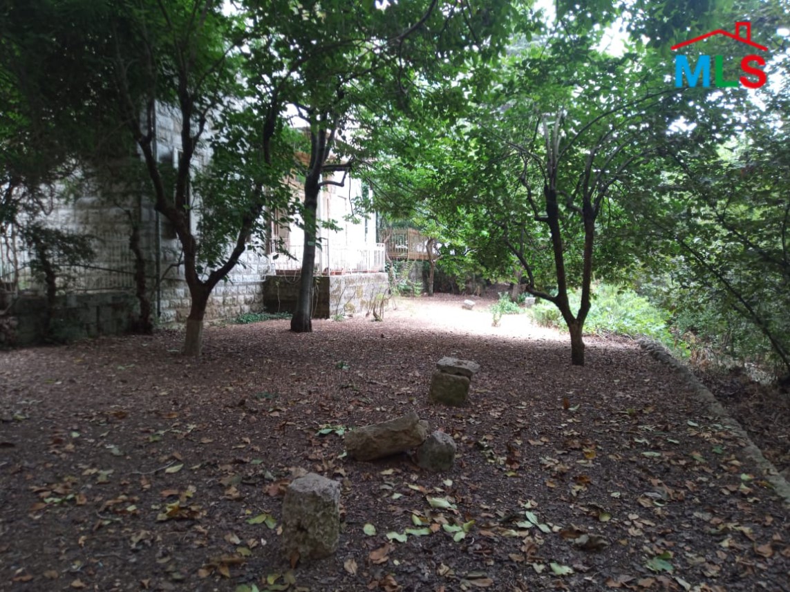 An Old Traditional House With Land & Partial View for Sale In Bikfaya