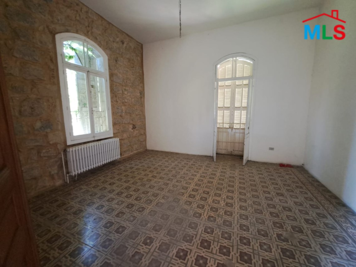 An Old Traditional House With Land & Partial View for Sale In Bikfaya