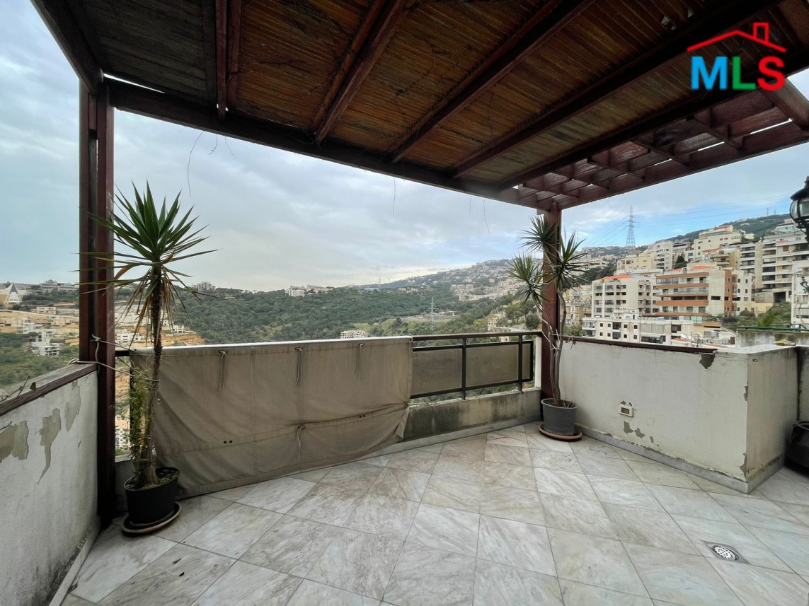 Semi-Furnished And Fully Decorated high-Ceiling Duplex for Sale In Mansourieh