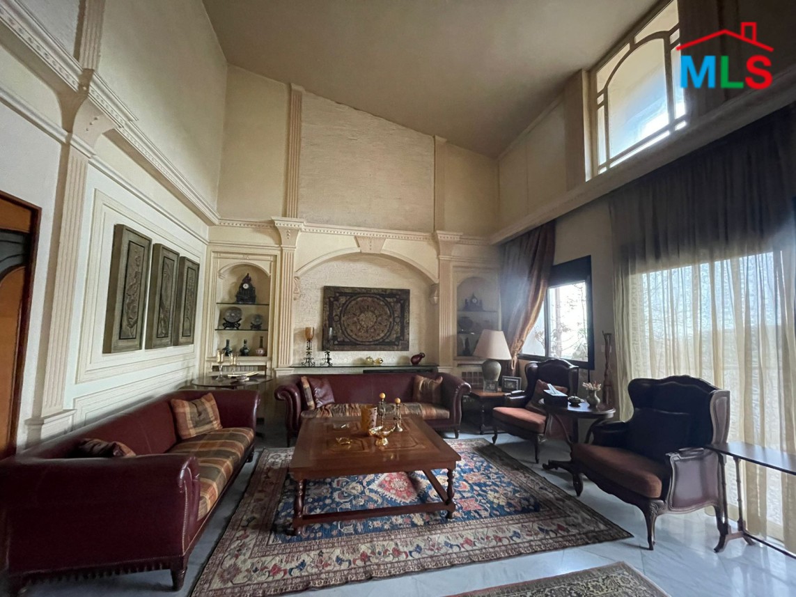 Semi-Furnished And Fully Decorated high-Ceiling Duplex for Sale In Mansourieh
