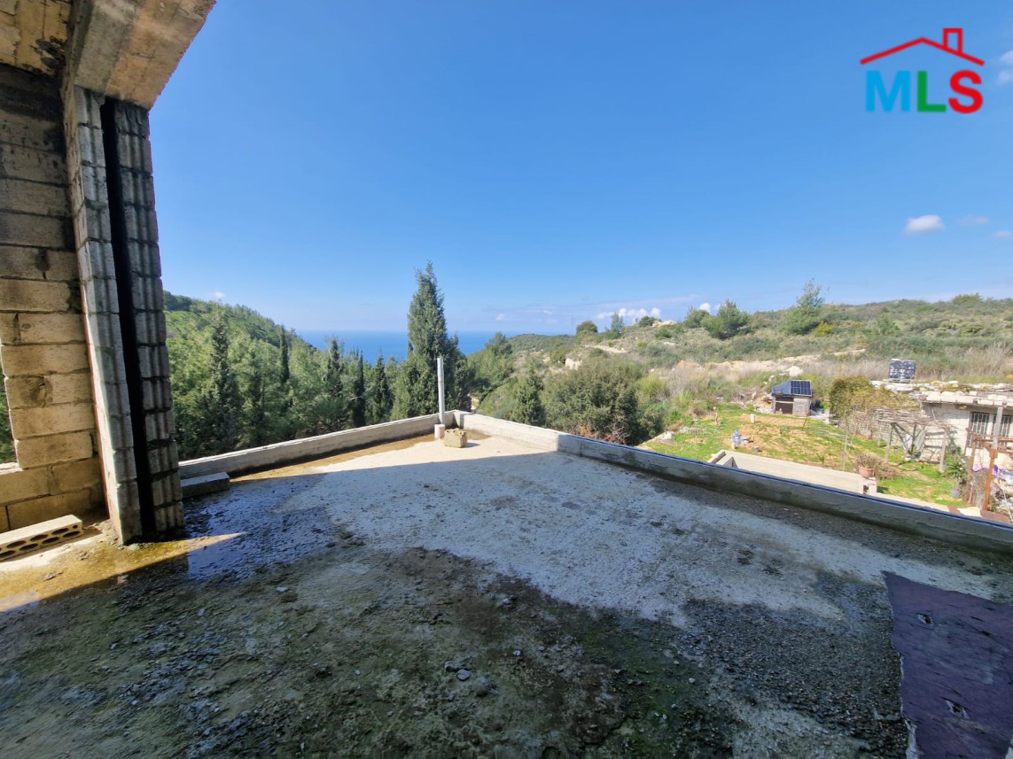 Core & Shell Villa With Pool for Sale in Mrah Chedid, Batroun