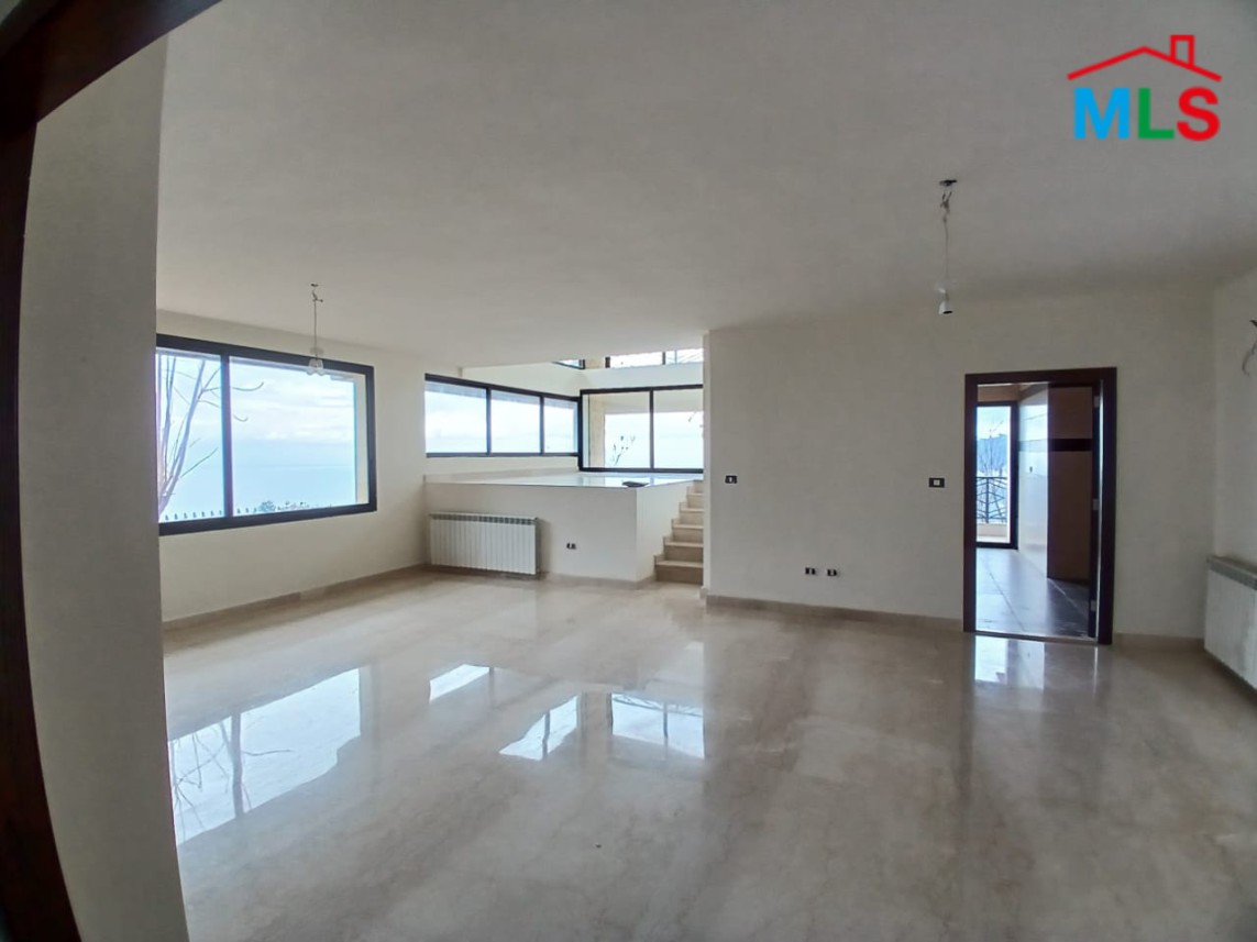 Spacious Apartment With Terrace And Garden for Sale In Mazraat Yachouh