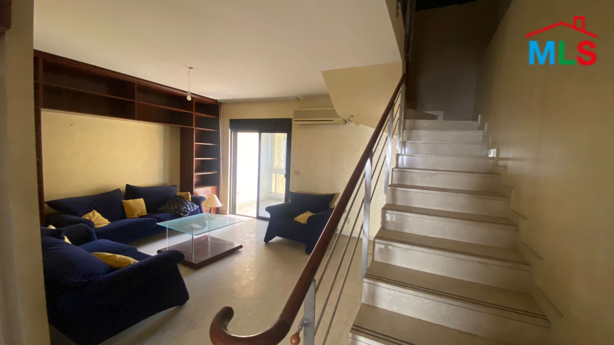 Spacious Semi-Furnished Duplex With Seaview for Sale in Dbayeh